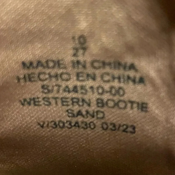 OLD NAVY Faux‎ Suede Western Ankle Boots in Mocha Latte - Picture 10 of 12